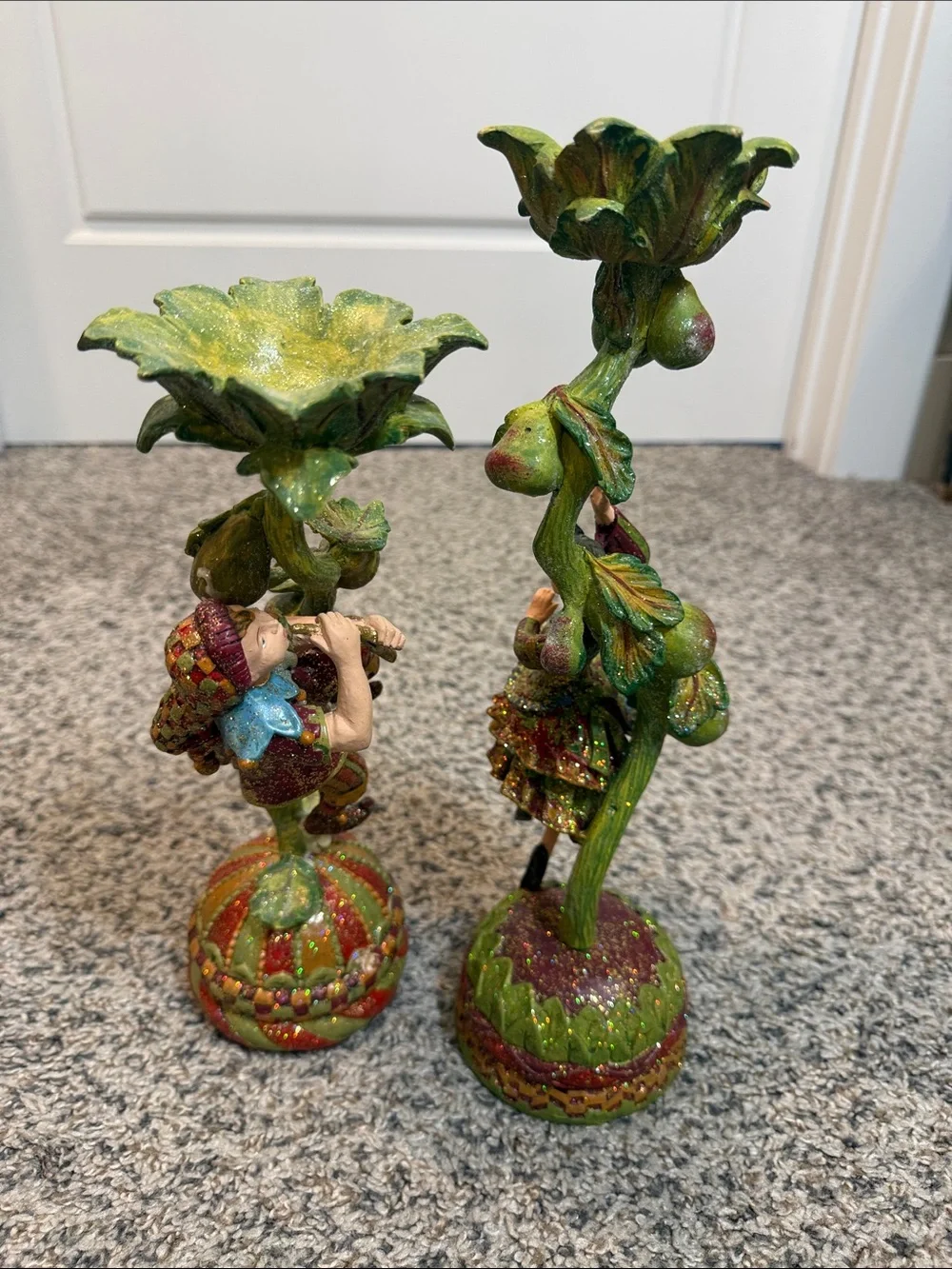 Mark Roberts Fine Interiors Collection Viking Fairy and musician Candleholder